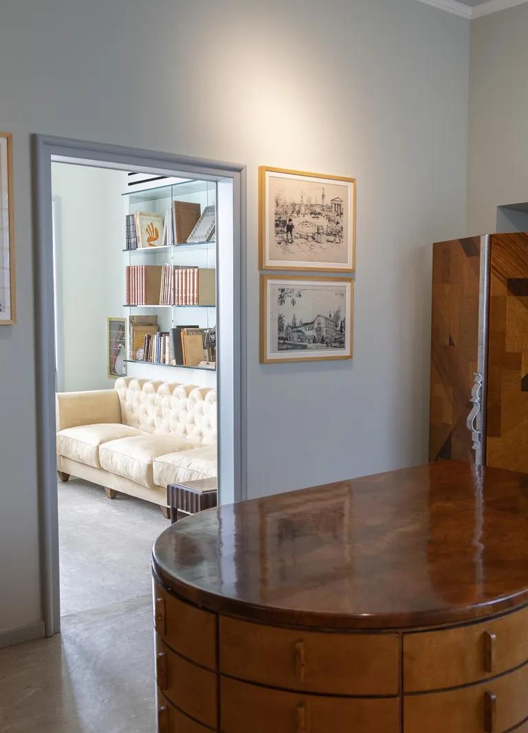 Piero Portaluppi archive rooms at Villa Necchi Campiglio