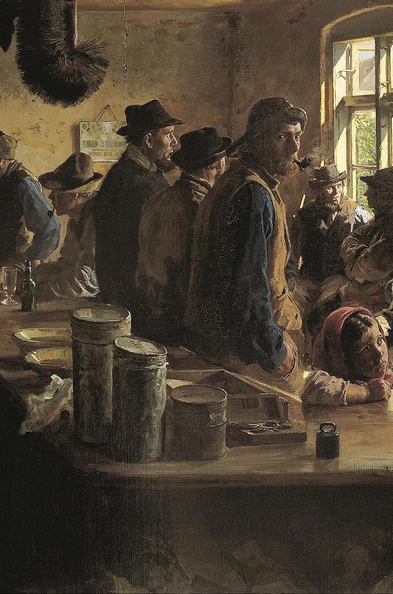 P.S. Krøyer, At the Victualler's When There Is No Fishing, 1882