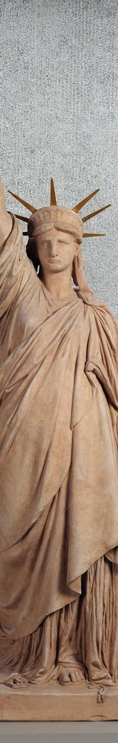 Bartholdi's terracotta and gilt-bronze reduction of the Statue of Liberty (Liberty Enlightening the World)