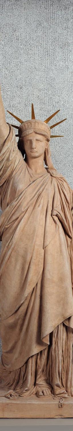 Bartholdi's terracotta and gilt-bronze reduction of the Statue of Liberty (Liberty Enlightening the World)