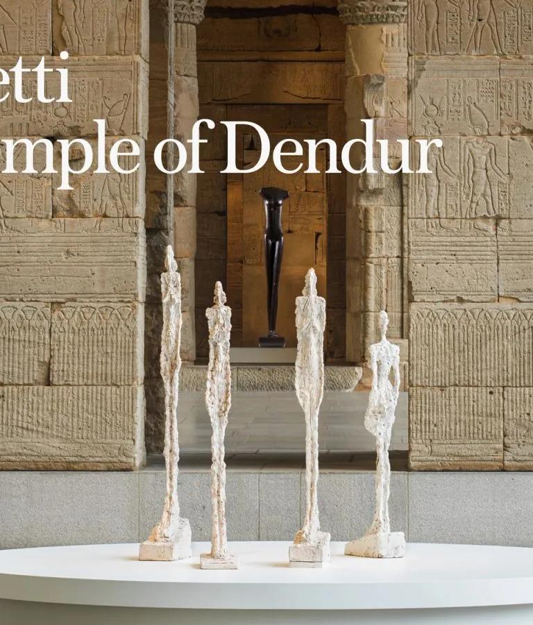 Giacometti in the Temple of Dendur at The Metropolitan Museum of Art