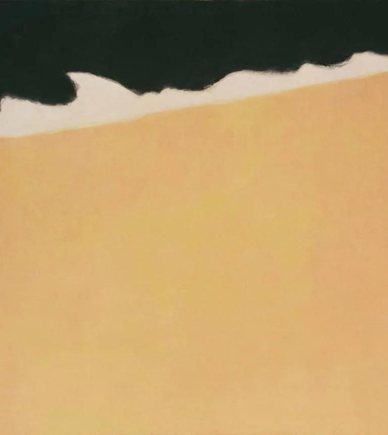 Milton Avery, Black Sea (1959), a pared-back seascape in flat bands of colour