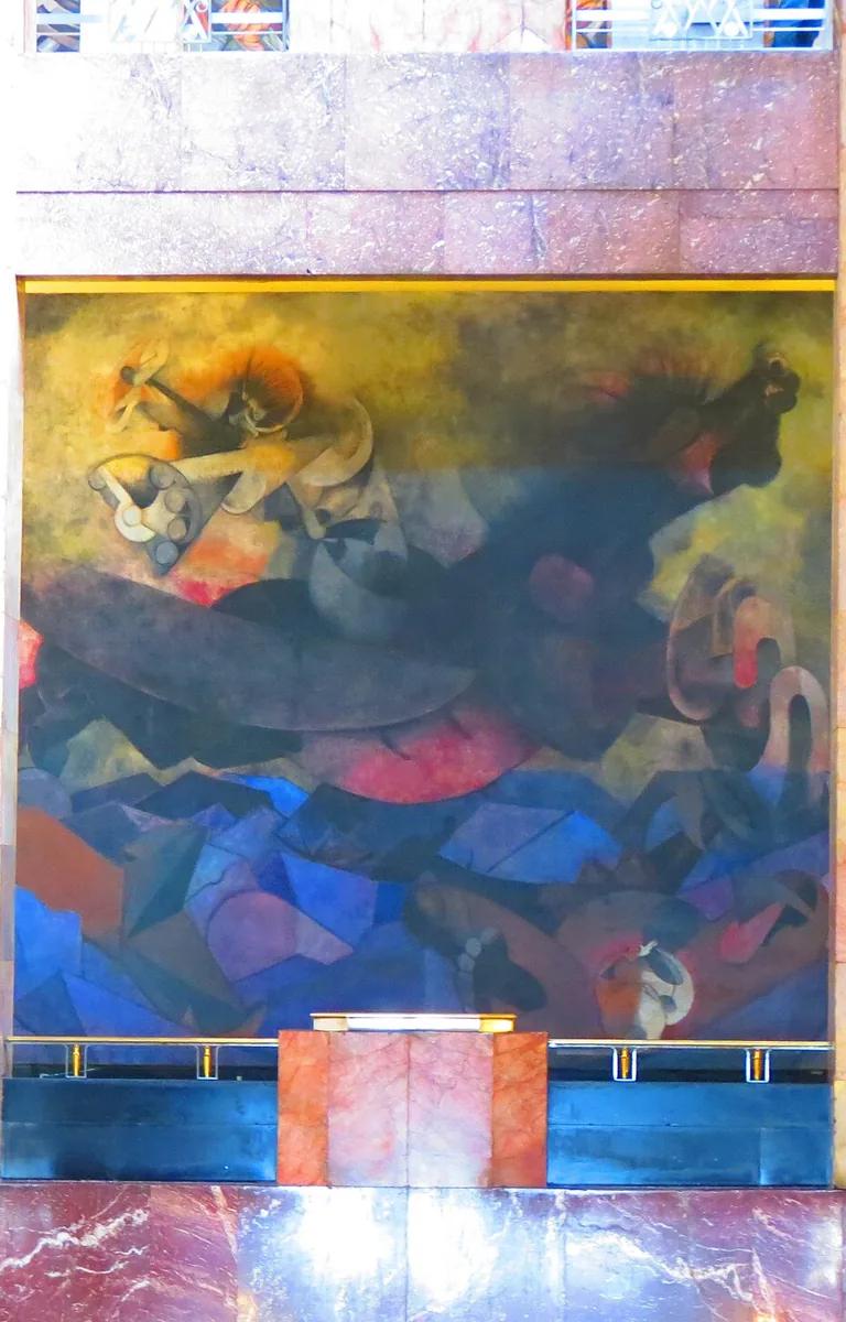 Rufino Tamayo's mural Nacimiento de nuestra nacionalidad
