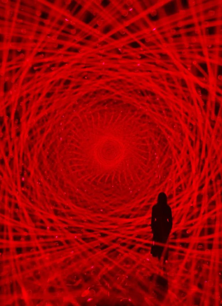 Asymmetric Cosmos, part of the On the Asymmetry of the Universe special exhibition at teamLab Borderless