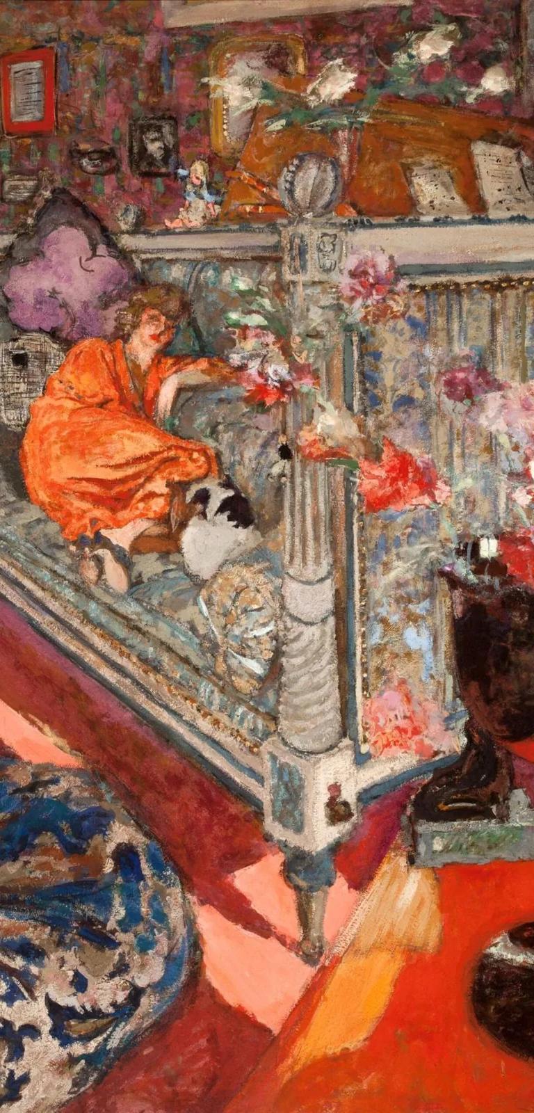 Édouard Vuillard, Yvonne Printemps on Her Sofa (1919-21), Philbrook Museum of Art, Tulsa