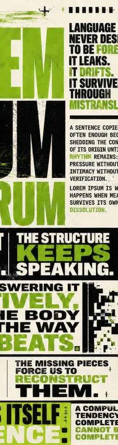 Sasha Stiles, Lorem Ipsum Variorum at Palazzo Citterio
