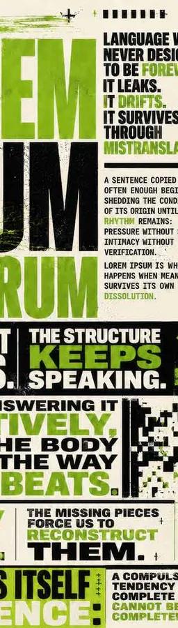 Sasha Stiles, Lorem Ipsum Variorum at Palazzo Citterio