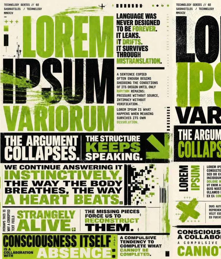 Sasha Stiles, Lorem Ipsum Variorum at Palazzo Citterio