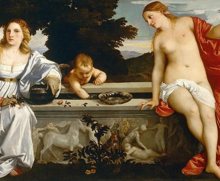 Titian's Sacred and Profane Love (c.1514), Galleria Borghese