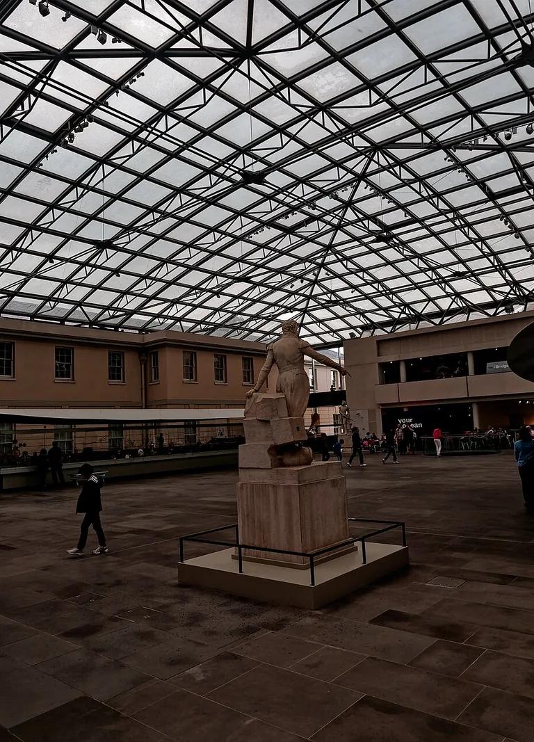 Interior of the National Maritime Museum, Greenwich, showing the Neptune Court atrium