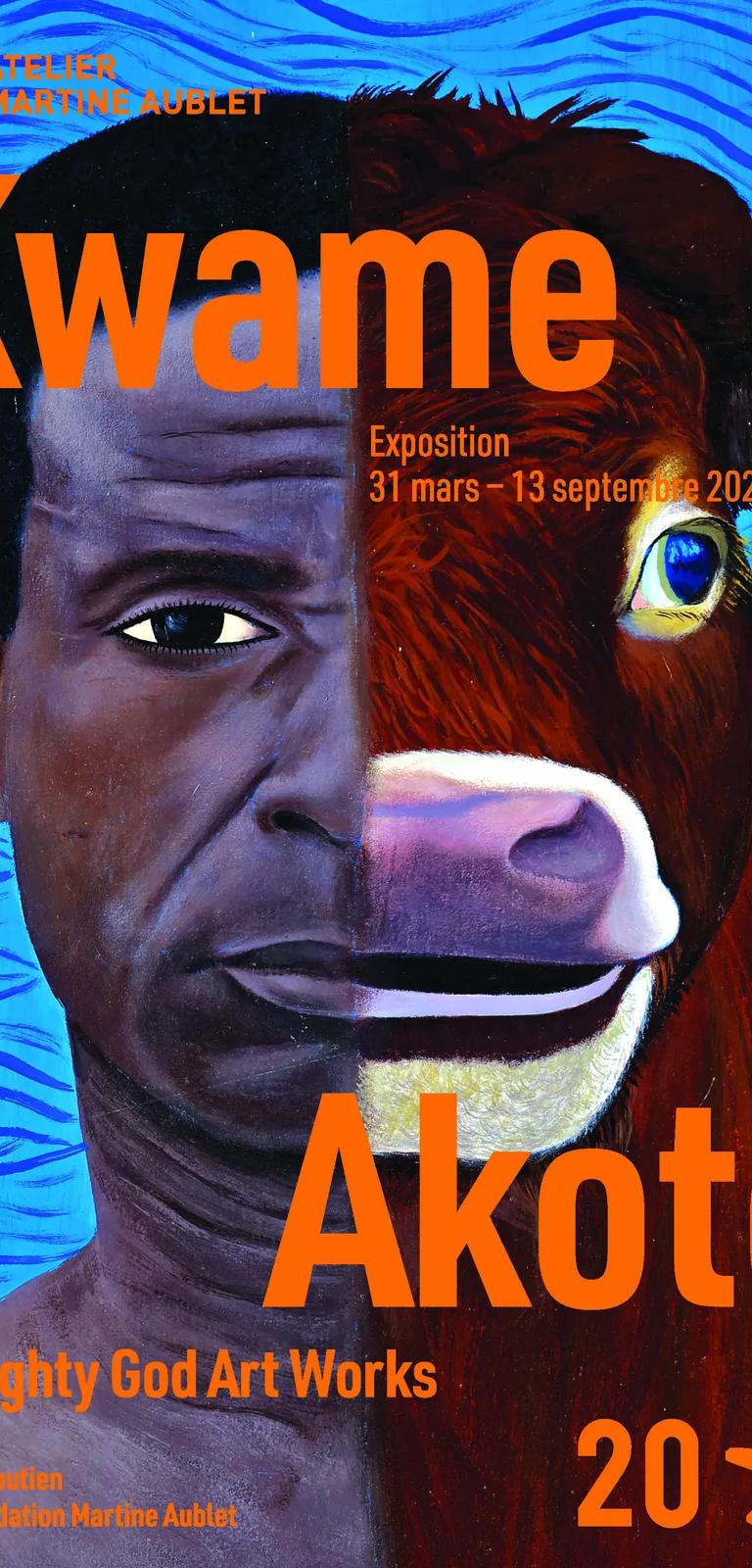 Poster for the Kwame Akoto exhibition