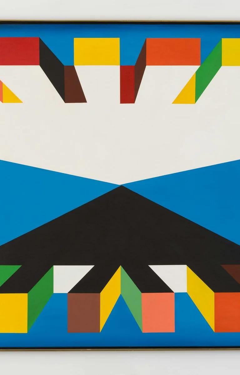Daniel LaRue Johnson's Nations, featured in Geometries at the Studio Museum in Harlem