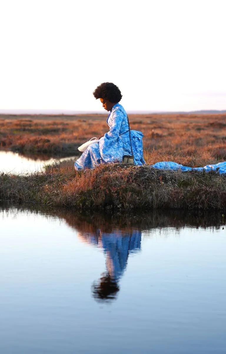 Sekai Machache, Light Divine Sky II (2021), shown in Earth Matters