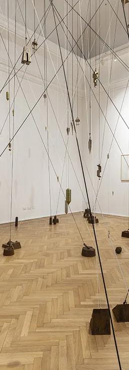 Installation view of Carlos Garaicoa's I giardini di Piranesi at Galleria Continua Roma