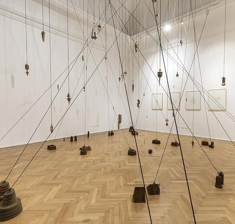 Installation view of Carlos Garaicoa's I giardini di Piranesi at Galleria Continua Roma