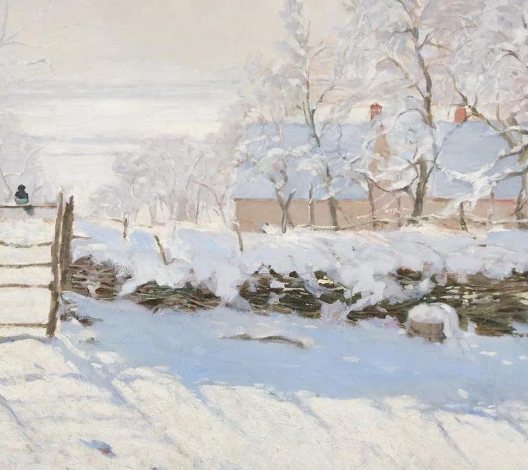 Claude Monet, La Pie — centennial itinerary in the Impressionist Gallery