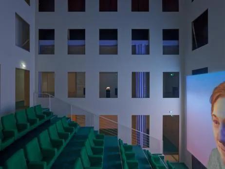 Installation view of Diego Marcon's exhibition Prom at Lafayette Anticipations