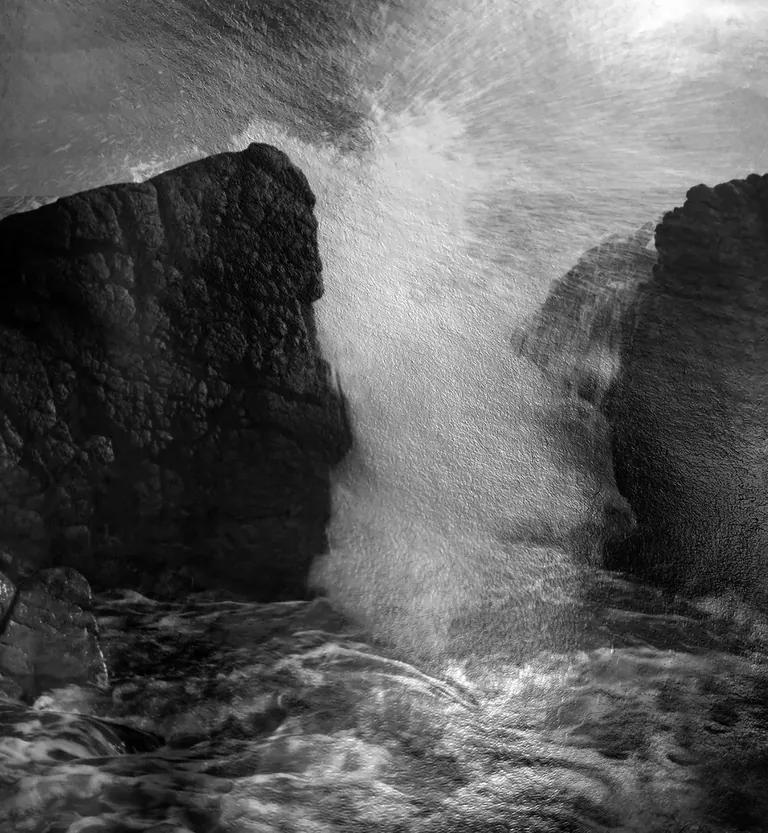 A layered landscape photograph from Nicholas Hughes: Uncertain Silence