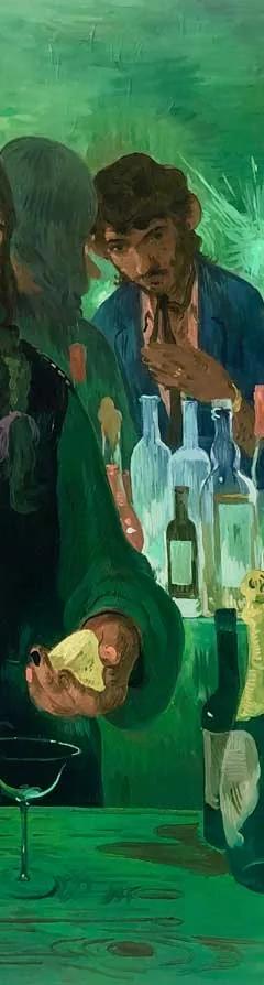 The Bar on East 13th by Salman Toor