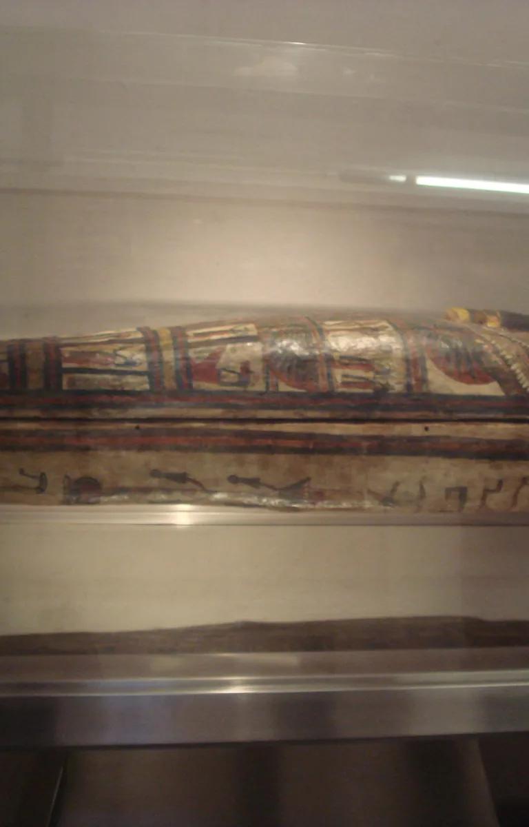 Sarcophagus of Tetet in the Egyptian collection of the Castello Sforzesco