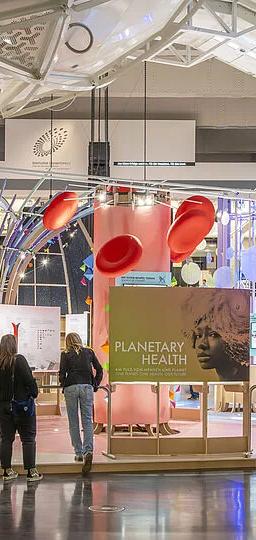 Planetary Health exhibition display at Deutsches Museum