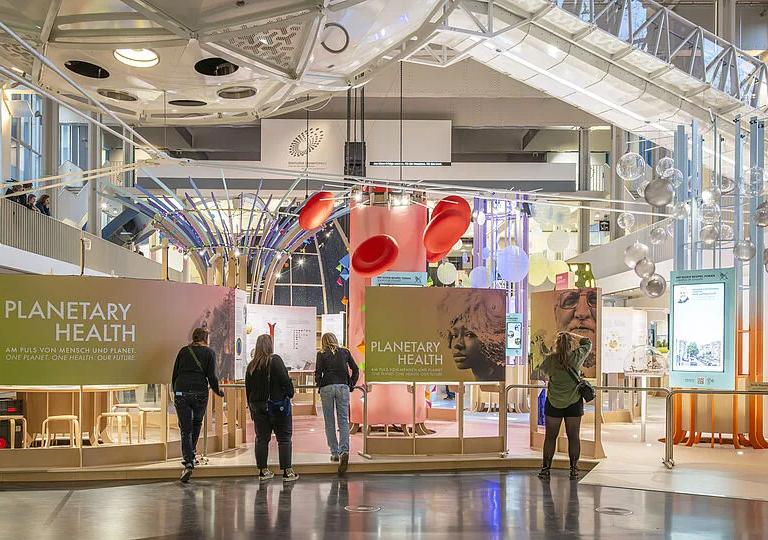 Planetary Health exhibition display at Deutsches Museum