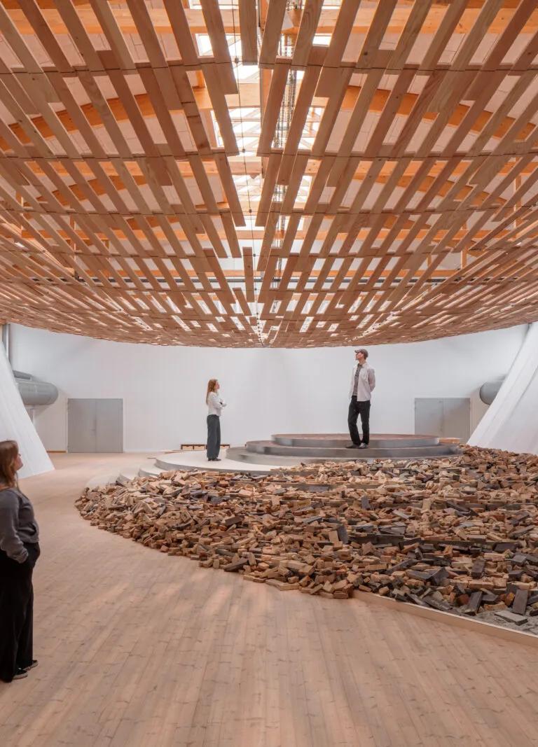 Kengo Kuma/KKAA's Earth | Tree installation in CCreate at Copenhagen Contemporary