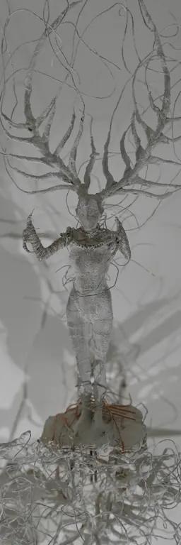 Detail of a Cathy de Monchaux sculpture