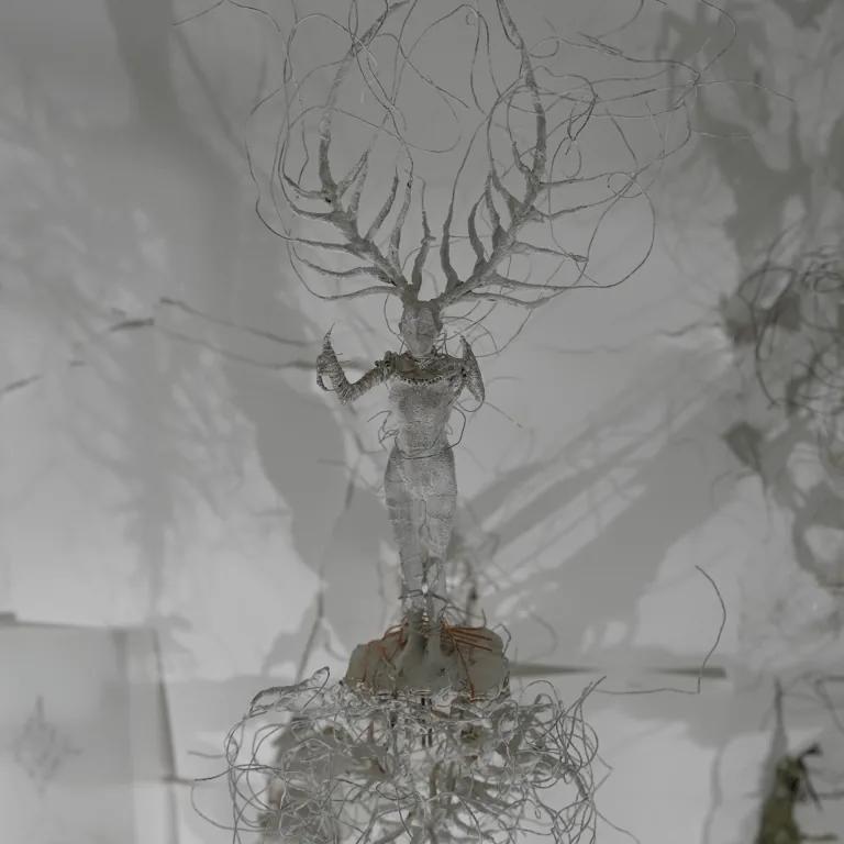Detail of a Cathy de Monchaux sculpture