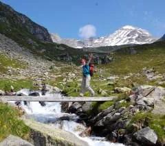 Friederike Kaiser in alpine terrain