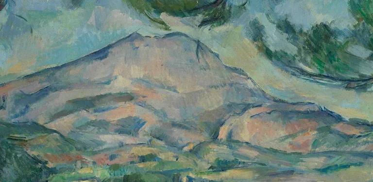 Exhibition banner for Cezanne et nous at the Grand Palais