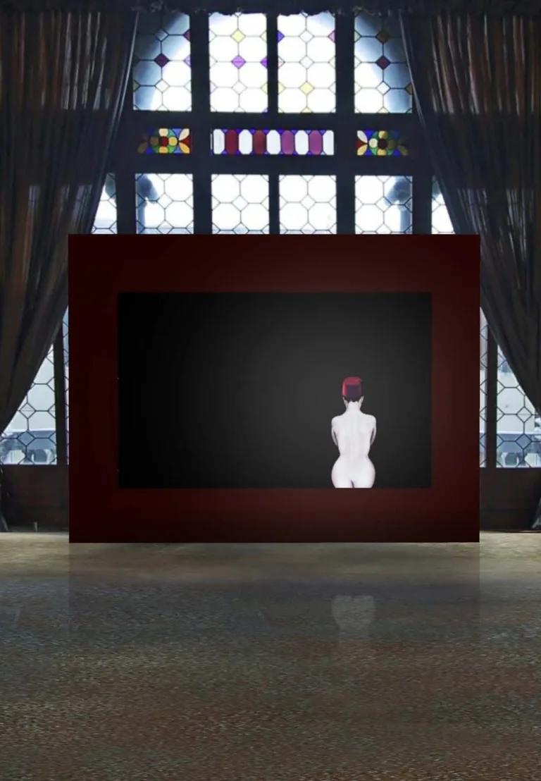 Installation view of Le Tarbouche by Mouna Rebeiz at Palazzo Mocenigo