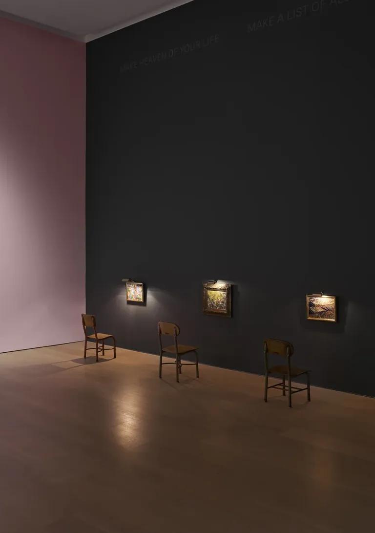 Installation view of Paul Thek: Dream of Vanishing at Pace Gallery, New York