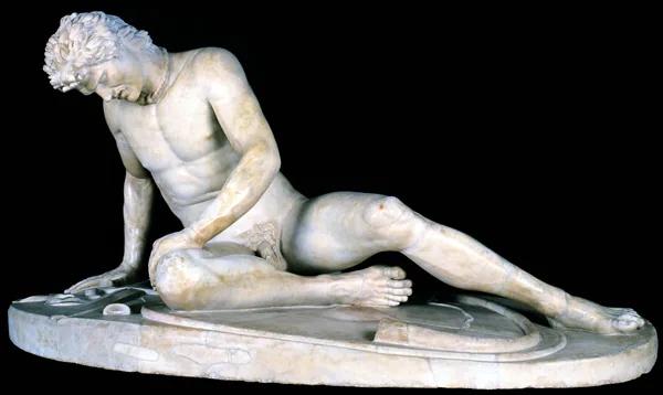 The Dying Gaul marble statue at the Capitoline Museums