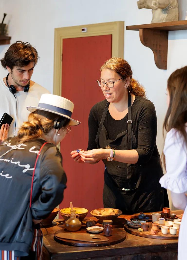 Etching demonstration at the Rembrandt House Museum