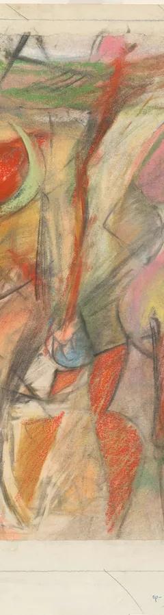 A drawing by Willem de Kooning shown in the exhibition Willem de Kooning Drawing