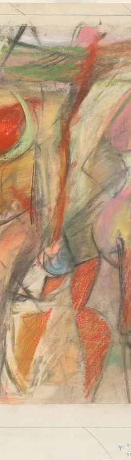 A drawing by Willem de Kooning shown in the exhibition Willem de Kooning Drawing
