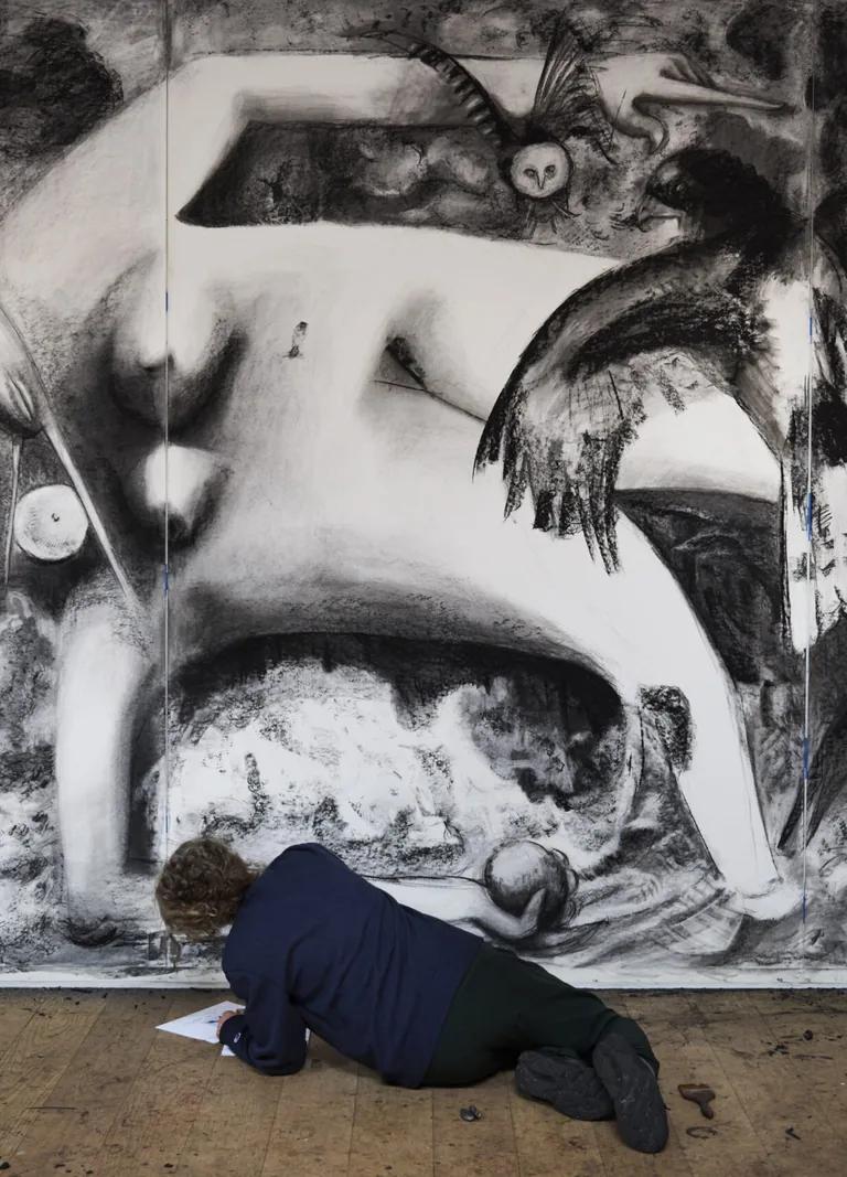 Work by Dana Schutz from Trouble and Appearance