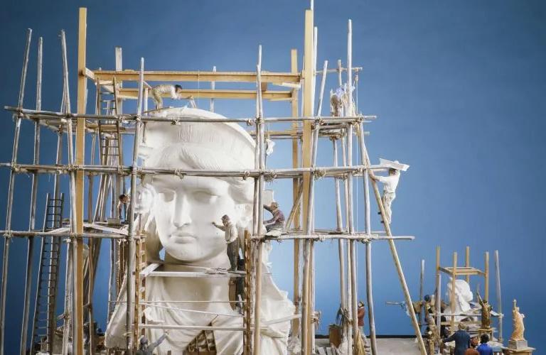 Lady Liberté exhibition on the making of the Statue of Liberty at the Musée des Arts et Métiers