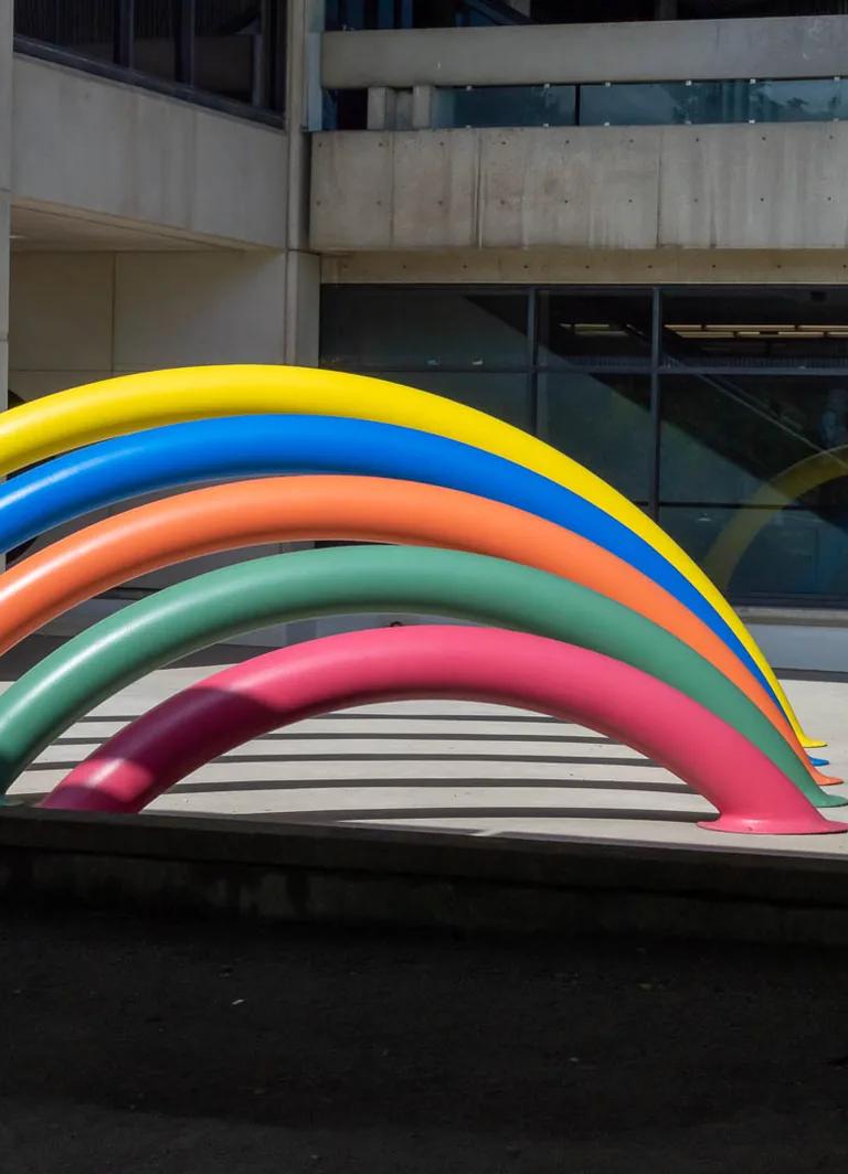 Sculpture from York University's public art collection on the Keele campus