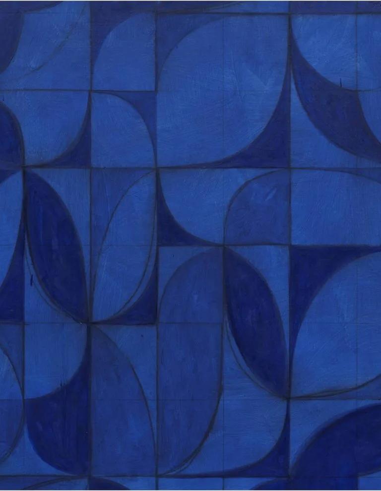 Kamrooz Aram, Untitled (Arabesque Composition in Lapis Lazuli), 2021