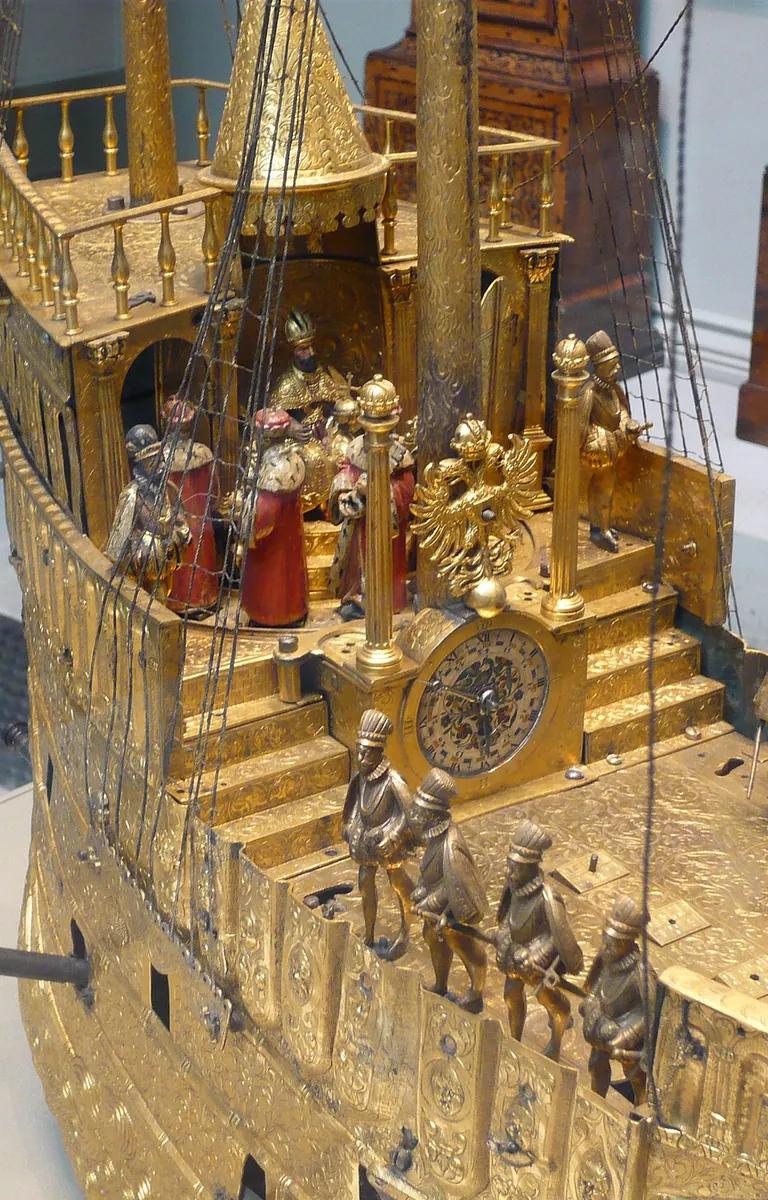 Mechanical clock in the British Museum Clocks and Watches gallery
