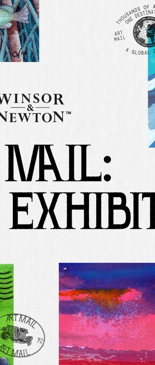 Winsor & Newton Art Mail exhibition at Saatchi Gallery