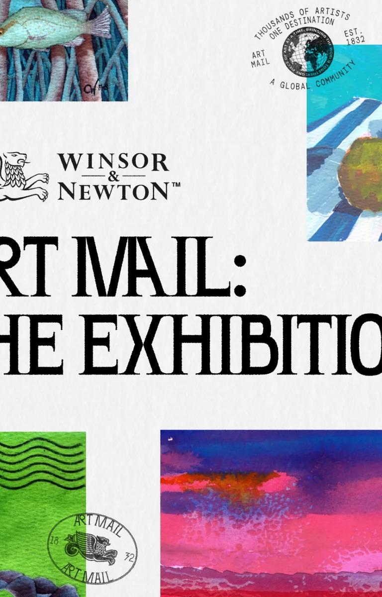 Winsor & Newton Art Mail exhibition at Saatchi Gallery
