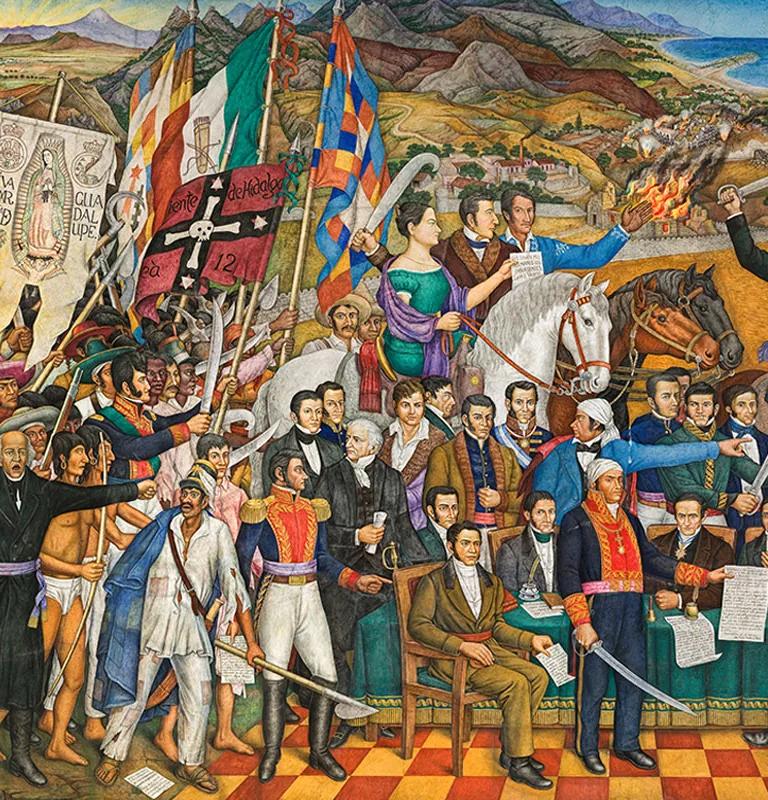 Juan O'Gorman's mural Retablo de la Independencia, Sala 6
