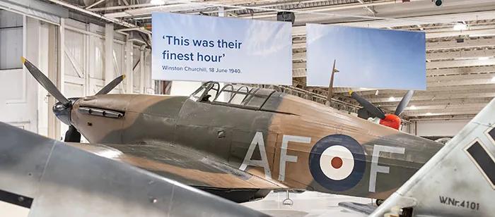 Battle of Britain Fighter Four display at RAF Museum London