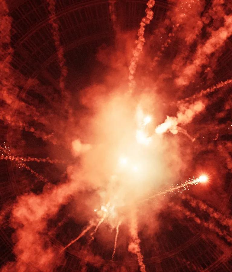 Film still from Julian Charrière's Controlled Burn (2022)