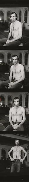 Peter Hujar self-portrait contact sheet from Hujar: Contact