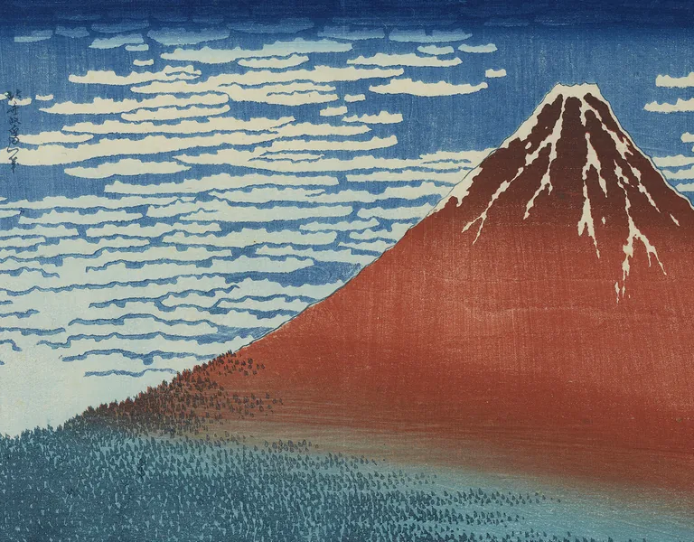 Hokusai woodblock print from Thirty-six Views of Mount Fuji
