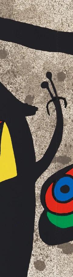 Joan Miró, Le Lézard aux plumes d'or (The Lizard with Golden Feathers) (detail), 1971, colour lithograph